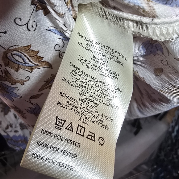 #0158 XLPetite NWT ANTHROPOLOGIE Button Down 1/2 Smock Wrists, Ruffle Collar - Picture 5 of 16